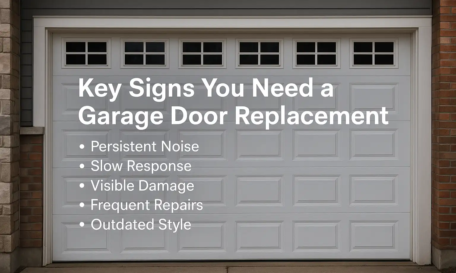 Key Signs You Need a Garage Door Replacement