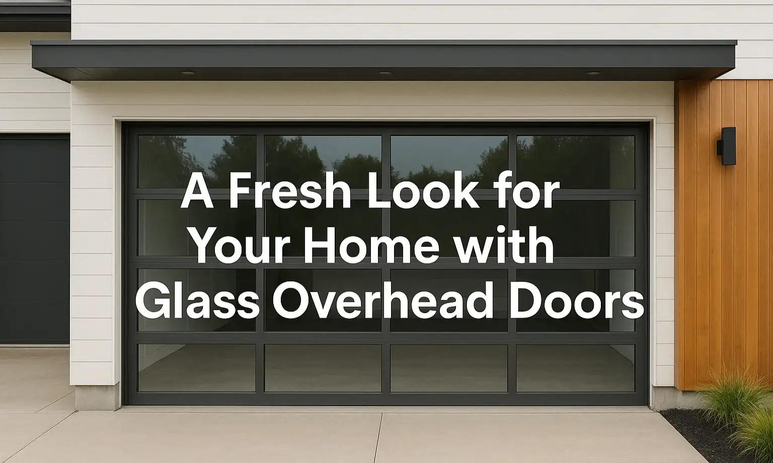 A Fresh Look for Your Home with Glass Overhead Doors