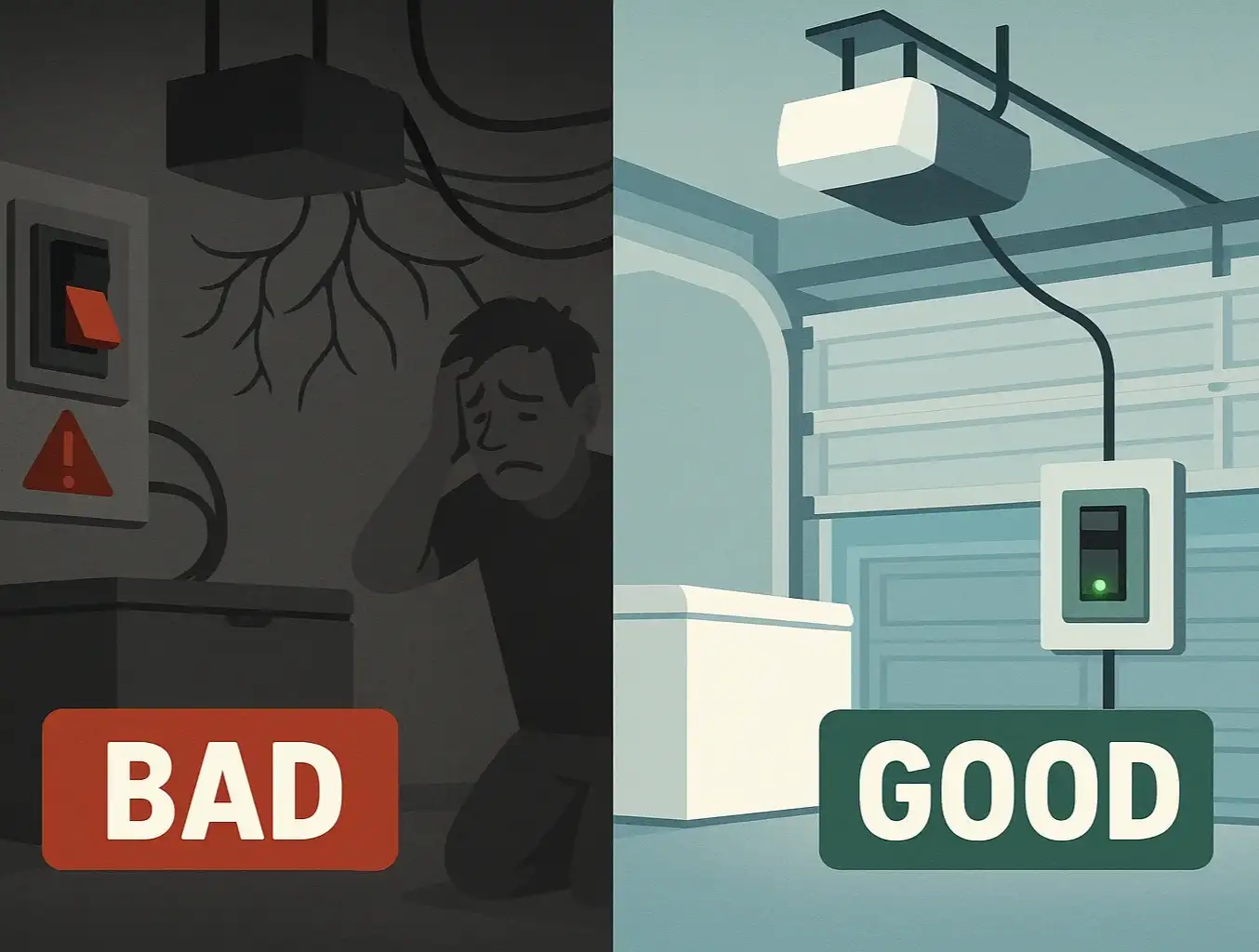 Dedicated vs. Shared Power: What’s Best for Your Garage Door Opener