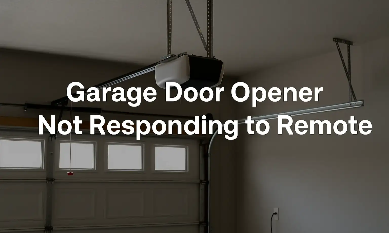 Garage Door Opener Not Responding to Remote