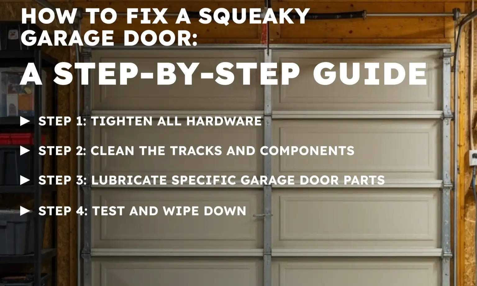 How to Fix a Squeaky Garage Door: A Step-by-Step Guide