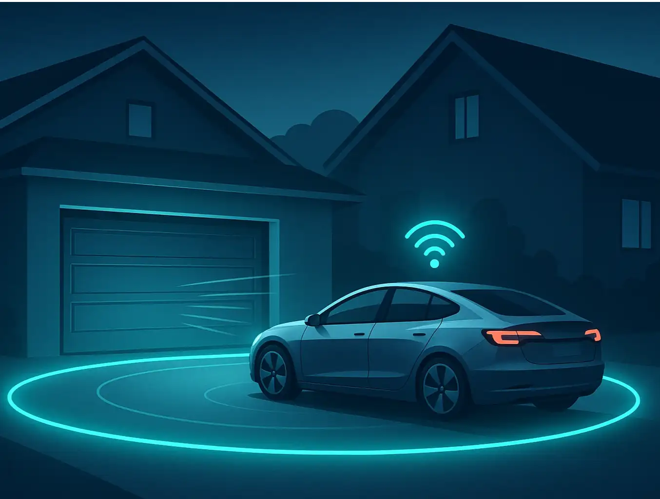 geofencing smart garage door photo