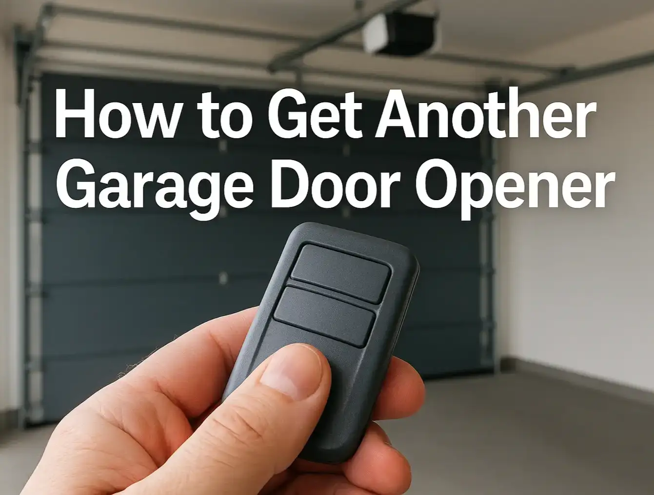 How to Get Another Garage Door Opener