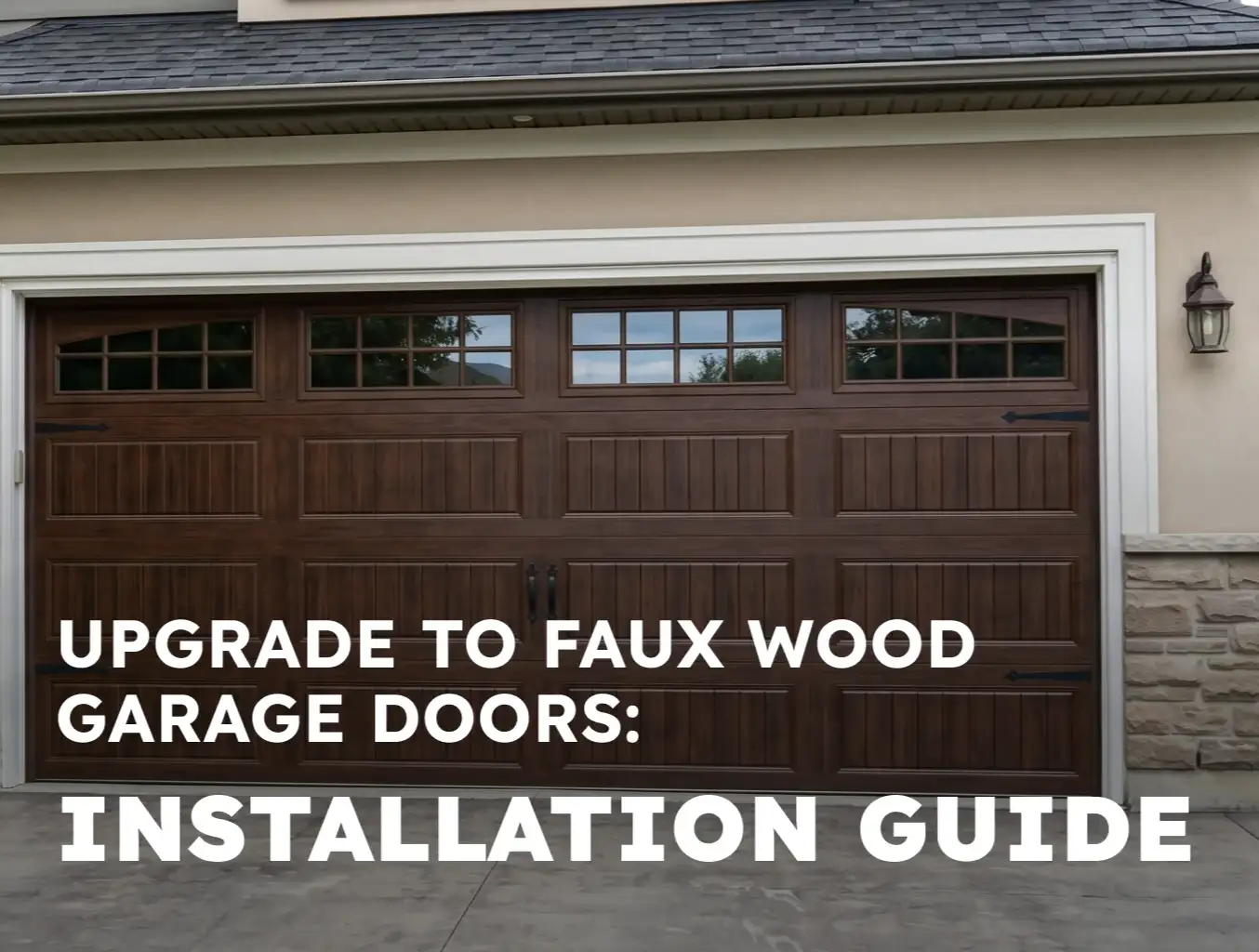Upgrade to Faux Wood Garage Doors: Installation Guide