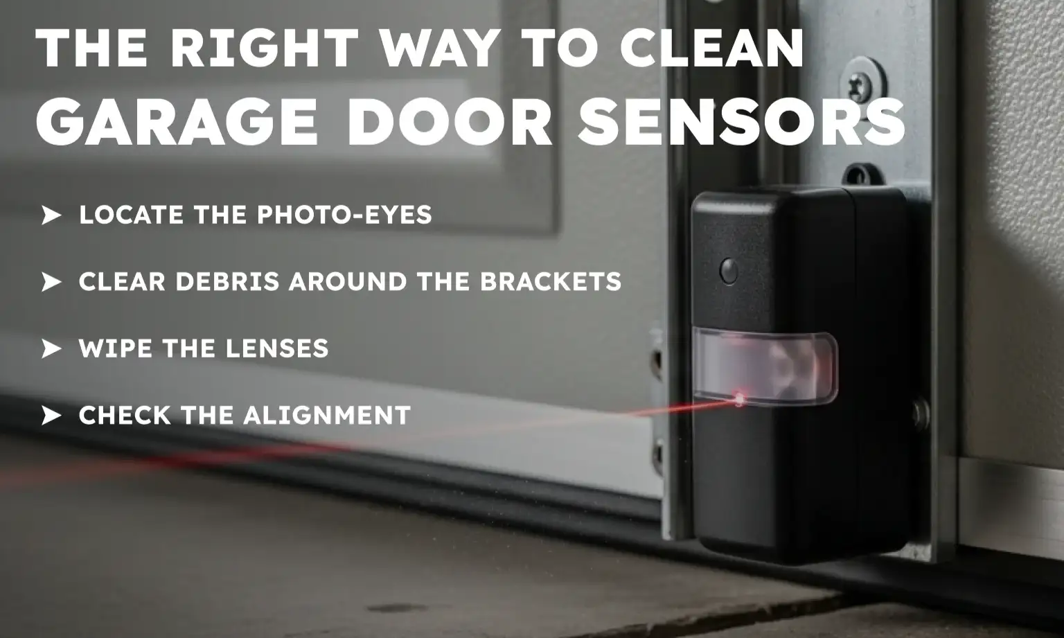 The Right Way to Clean Garage Door Sensors