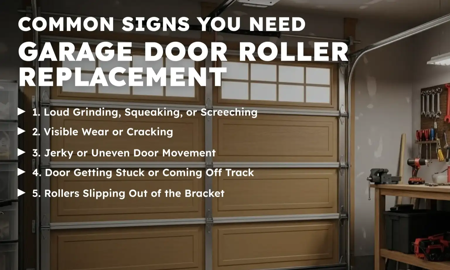 Common Signs You Need Garage Door Roller Replacement