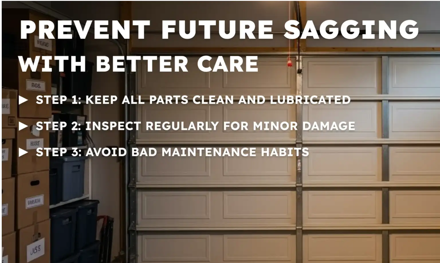 4. Prevent Future Sagging With Better Care
