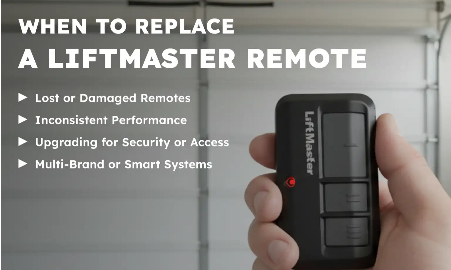 When to Replace a LiftMaster Remote