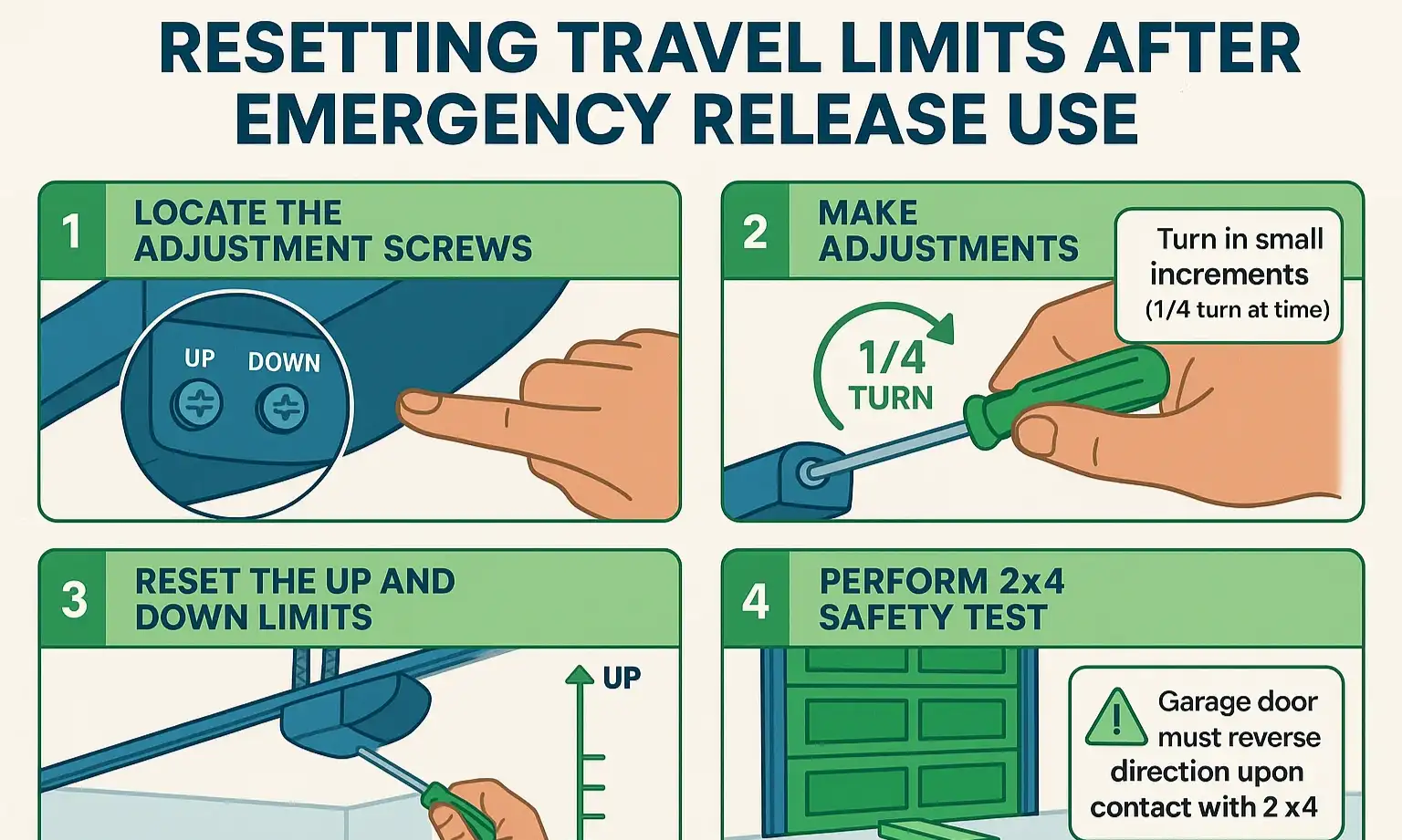 How to Reprogram Travel Limits After Emergency Release