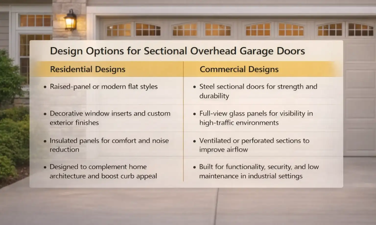 Design Options for Homes and Commercial Properties