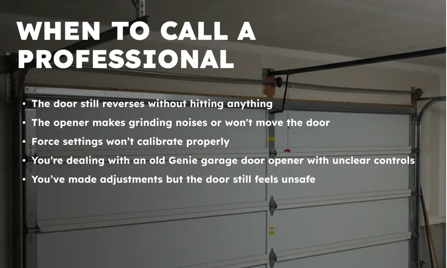 When to Call a Professional