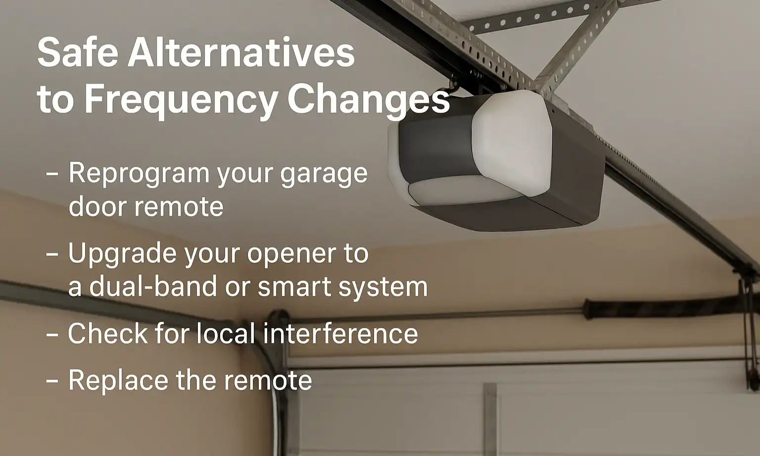 Safe Alternatives to Frequency Changes