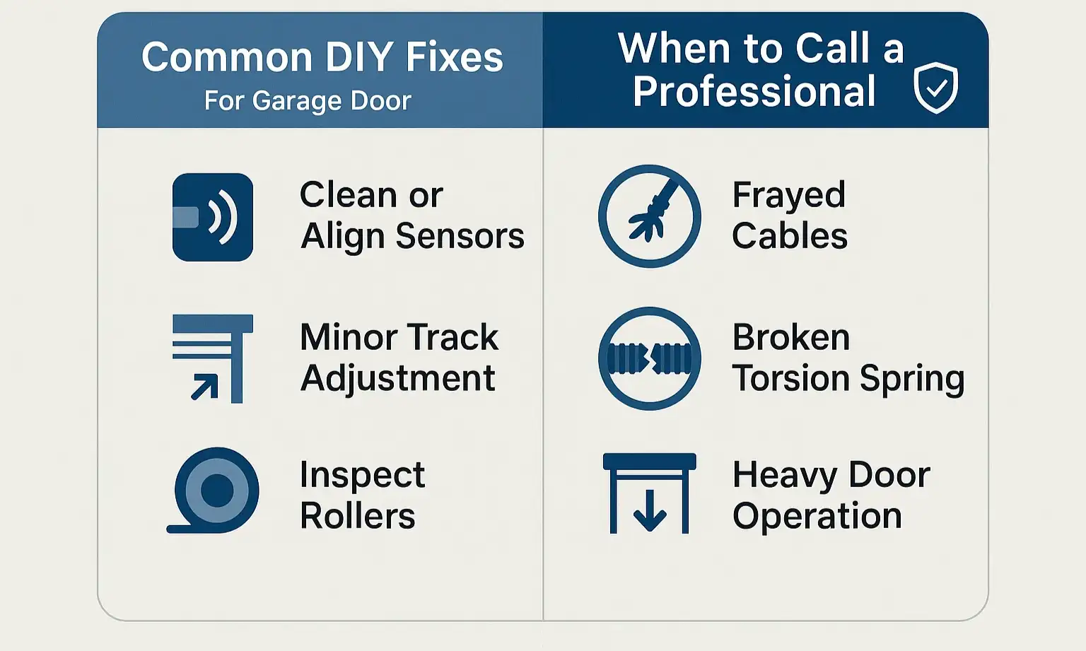 DIY vs. Professional Garage Door Fixes