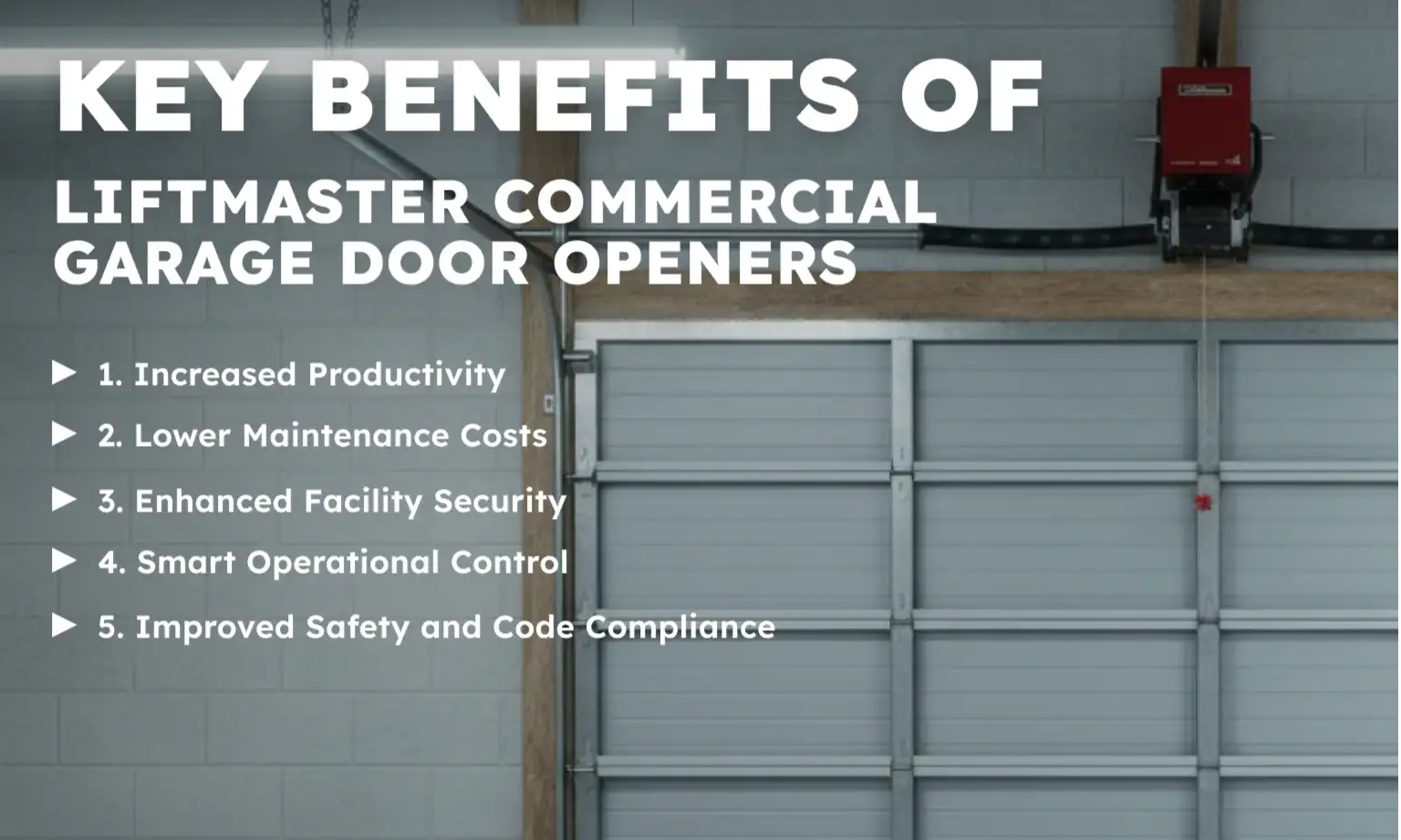 Key Benefits of LiftMaster Commercial Garage Door Openers