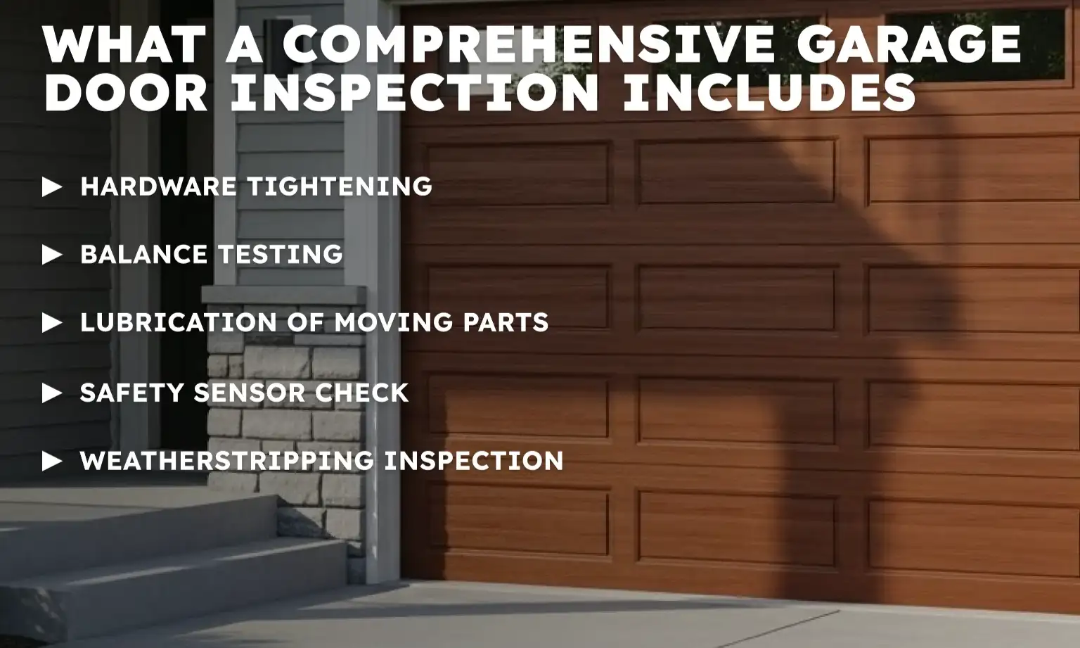 What a Comprehensive Garage Door Inspection Includes