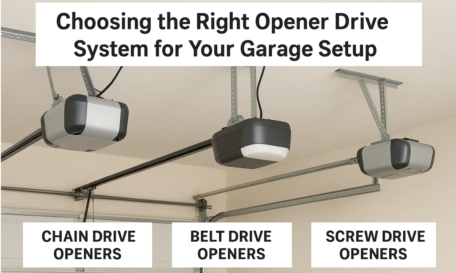 Choosing the Right Opener Drive System for Your Garage Setup