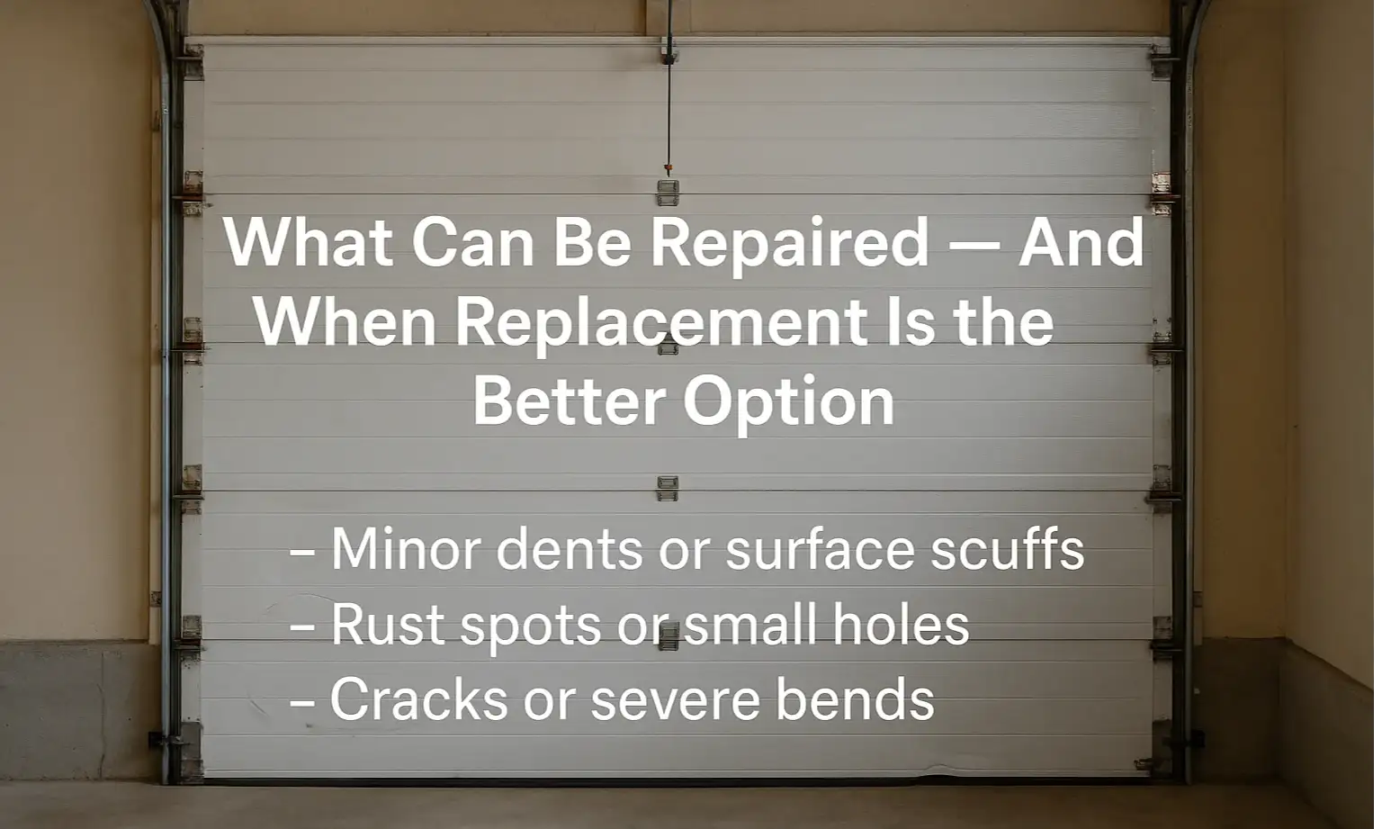 What Can Be Repaired — And When Replacement Is the Better Option