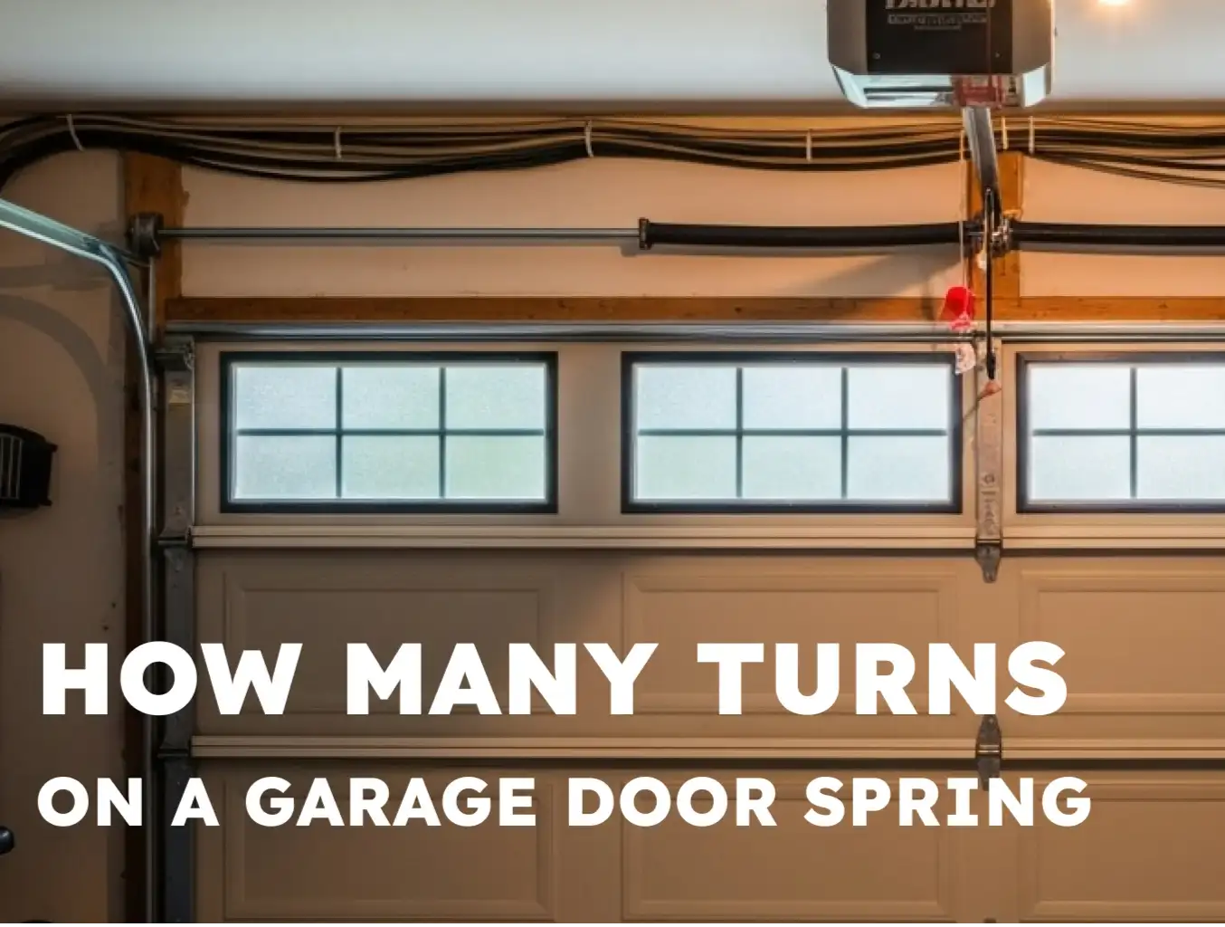 How Many Turns on a Garage Door Spring