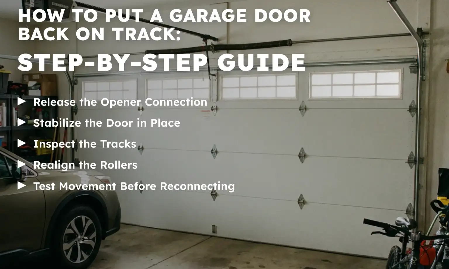 How to Put a Garage Door Back on Track: Step-by-Step Guide