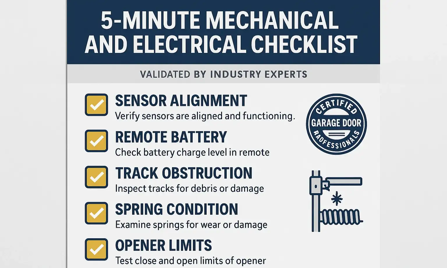 Hook: Your Garage Door Won't Close. You've Checked the Obvious
