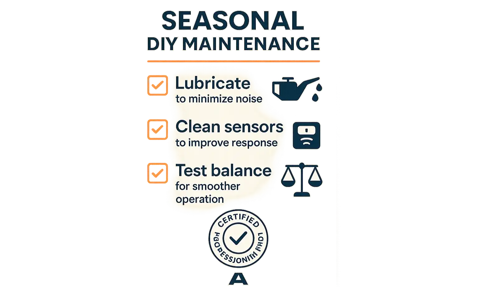 Keep your garage door running safely and smoothly year-round with our expert-recommended DIY maintenance checklist.