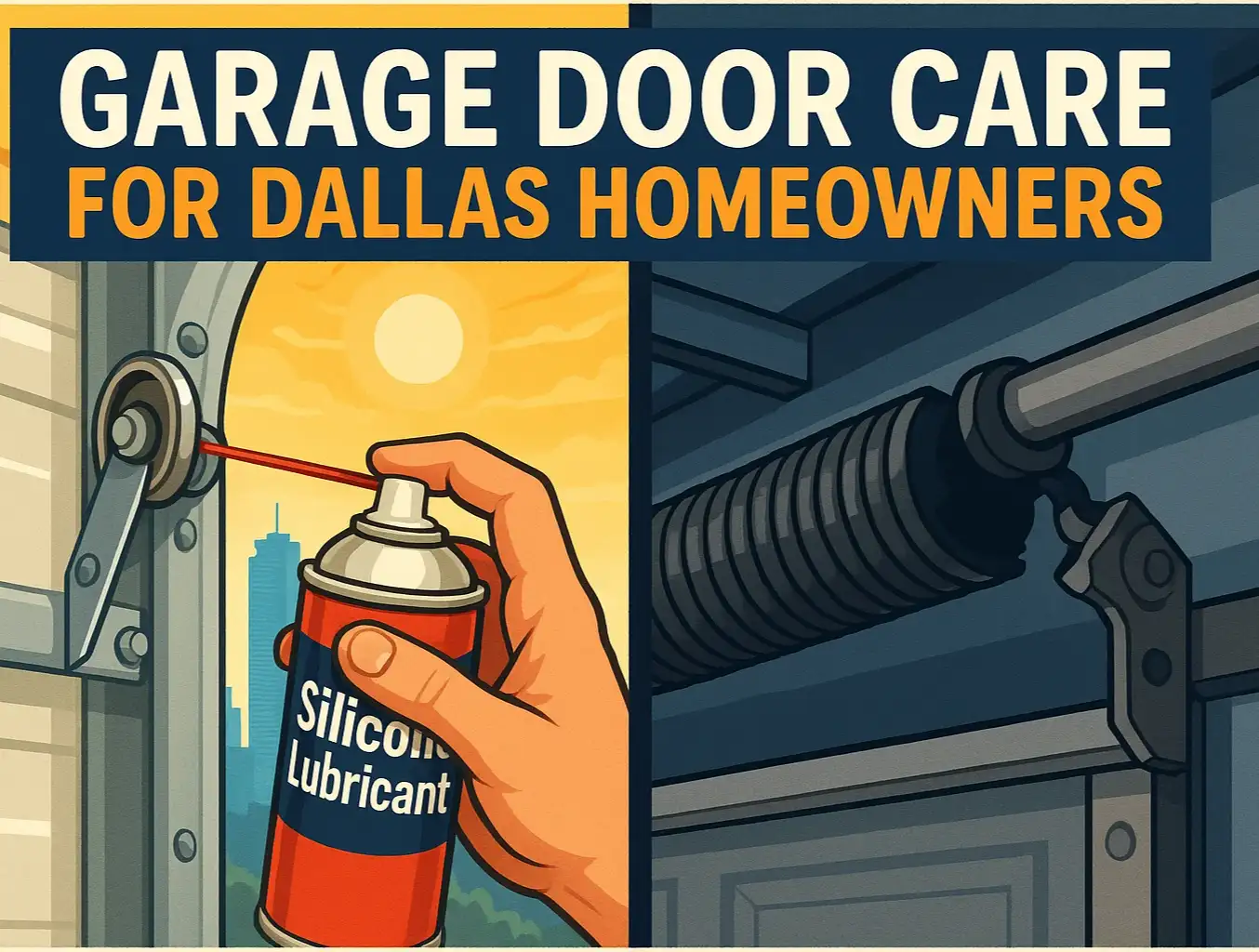 dallas garage door maintenance repair photo