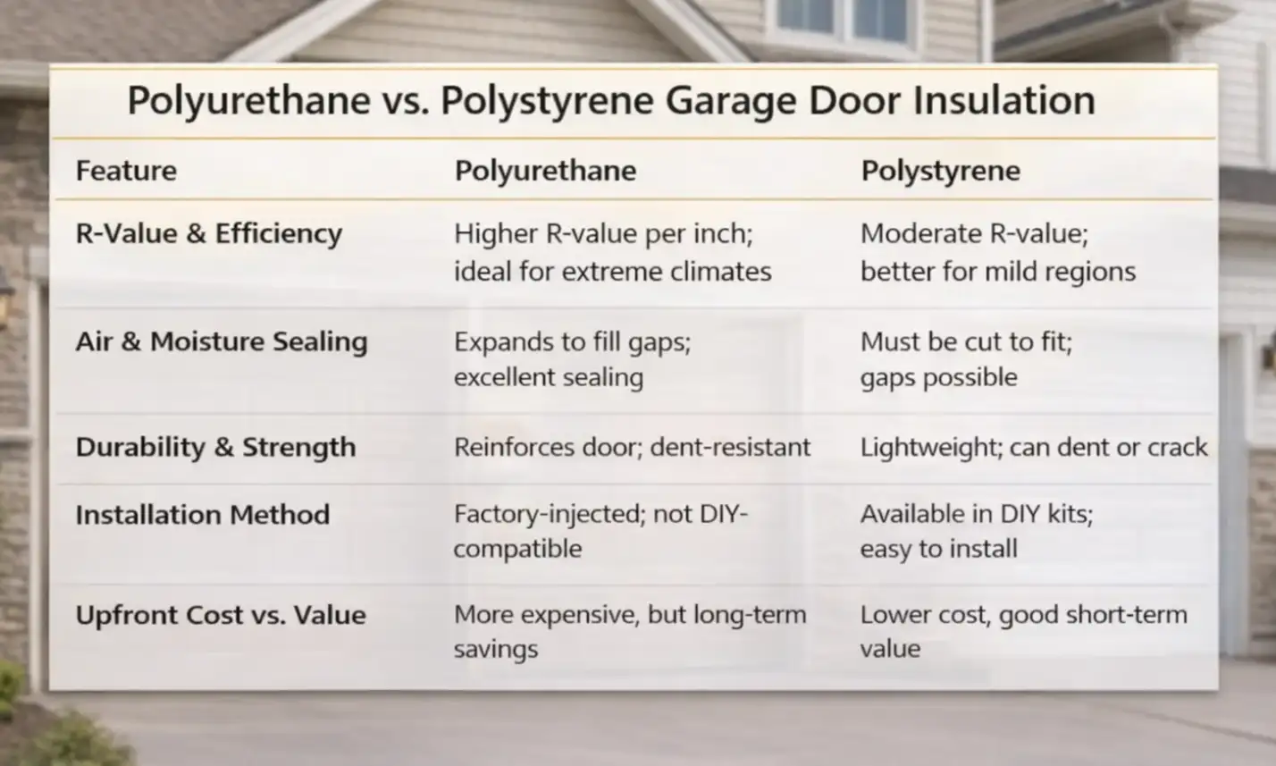 Comparing Two Popular Options: Polyurethane vs. Polystyrene Insulation