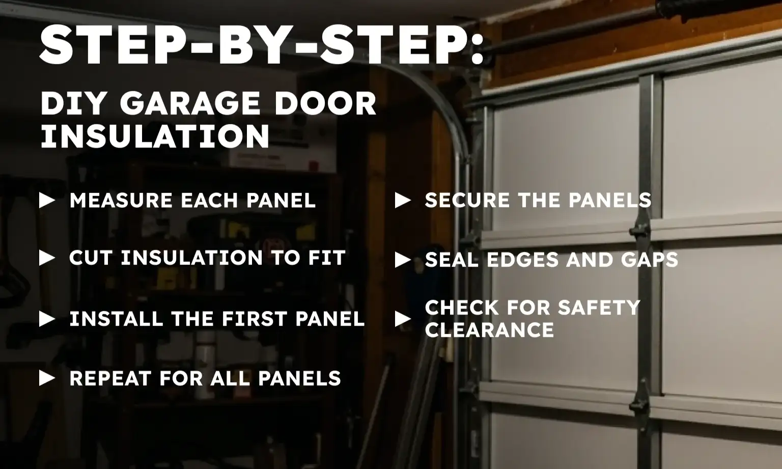 Step-by-Step: DIY Garage Door Insulation