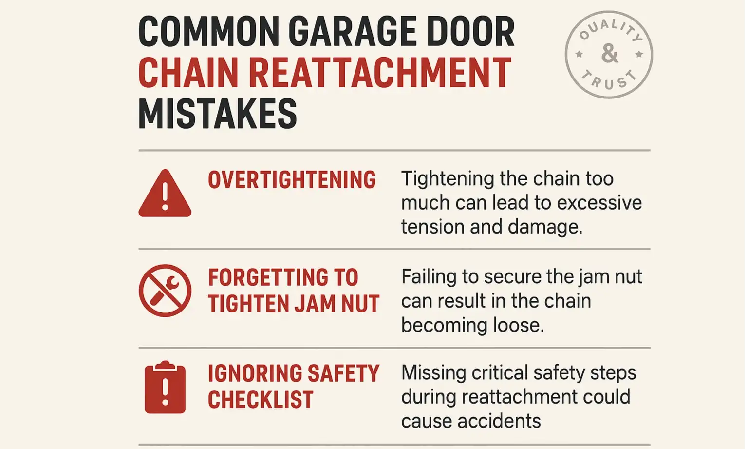 Common mistakes to avoid during garage door repair