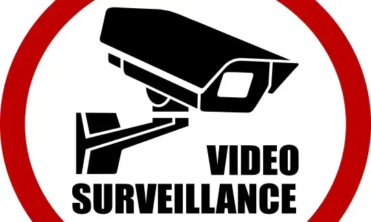 Video surveillance sticker