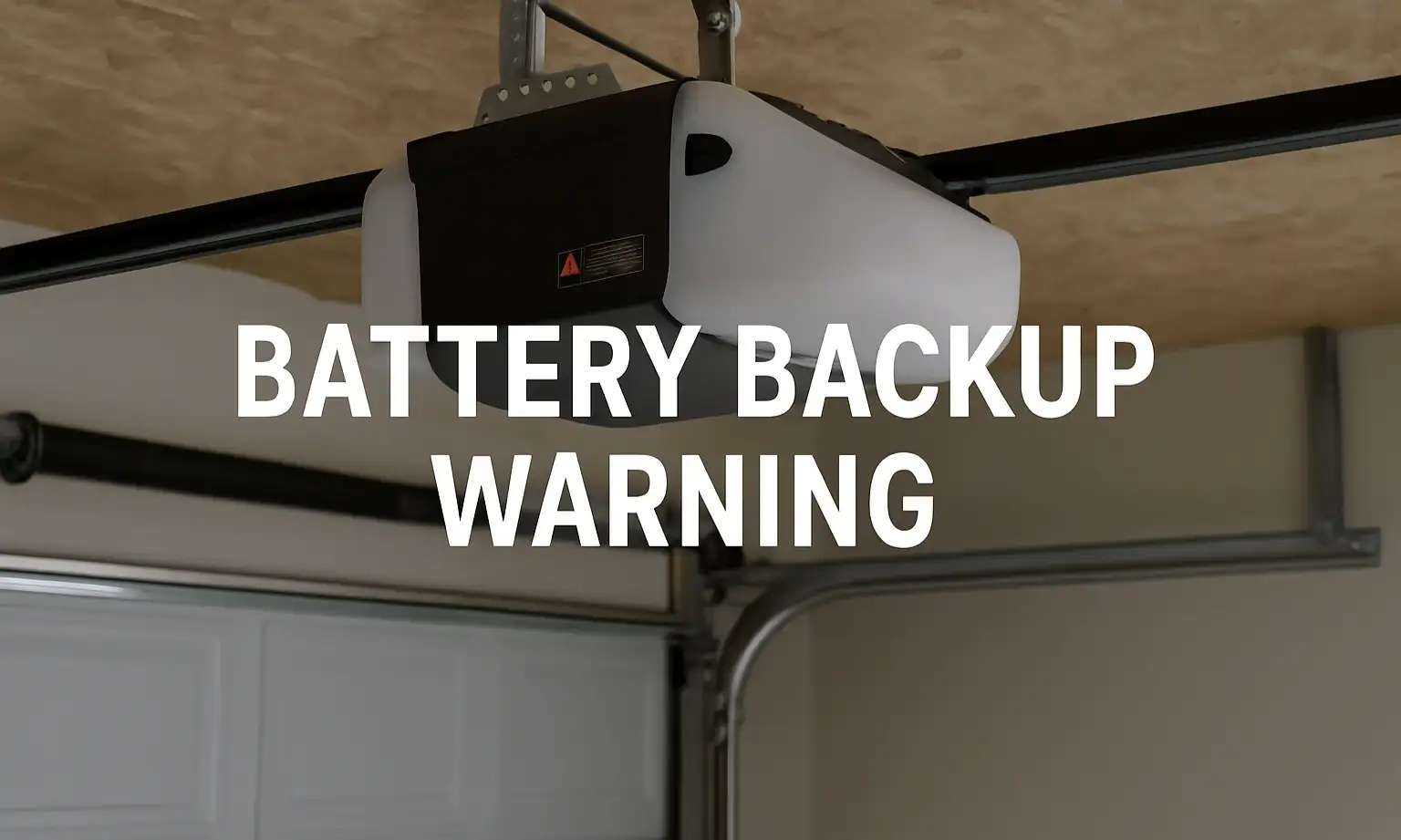 Battery Backup Warning