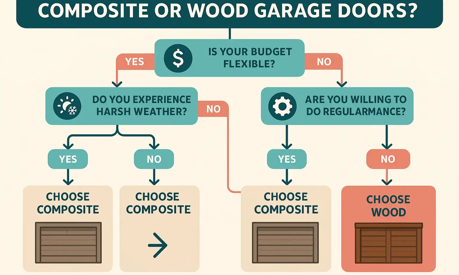 Decision guide to choose between composite and wood doors