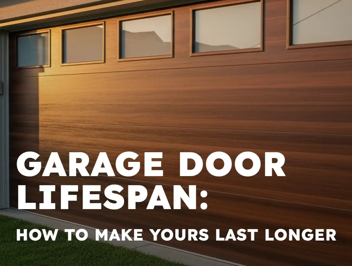 garage door lifespan how to make yours last longer photo