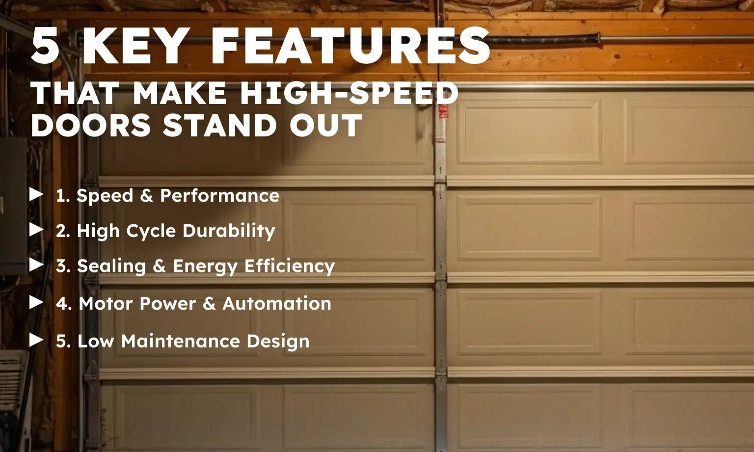 5 Key Features That Make High-Speed Doors Stand Out