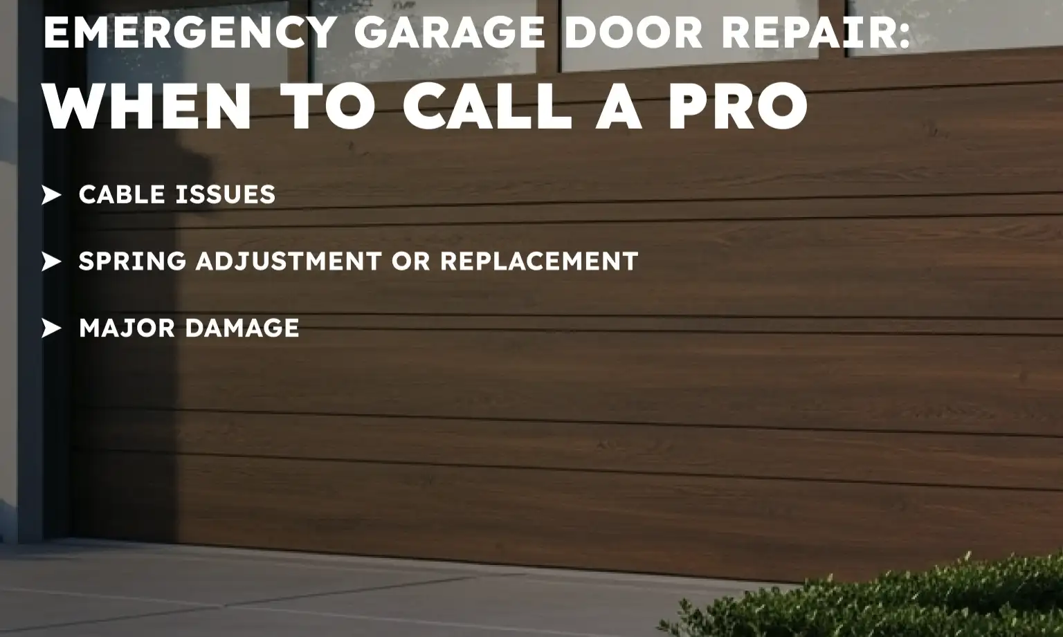 Emergency Garage Door Repair