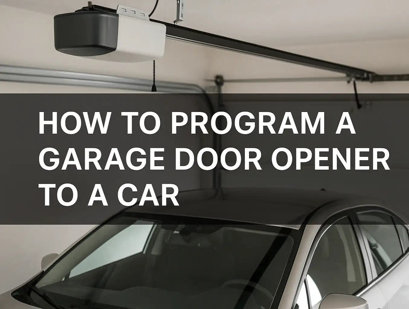 How to Program a Garage Door Opener to a Car