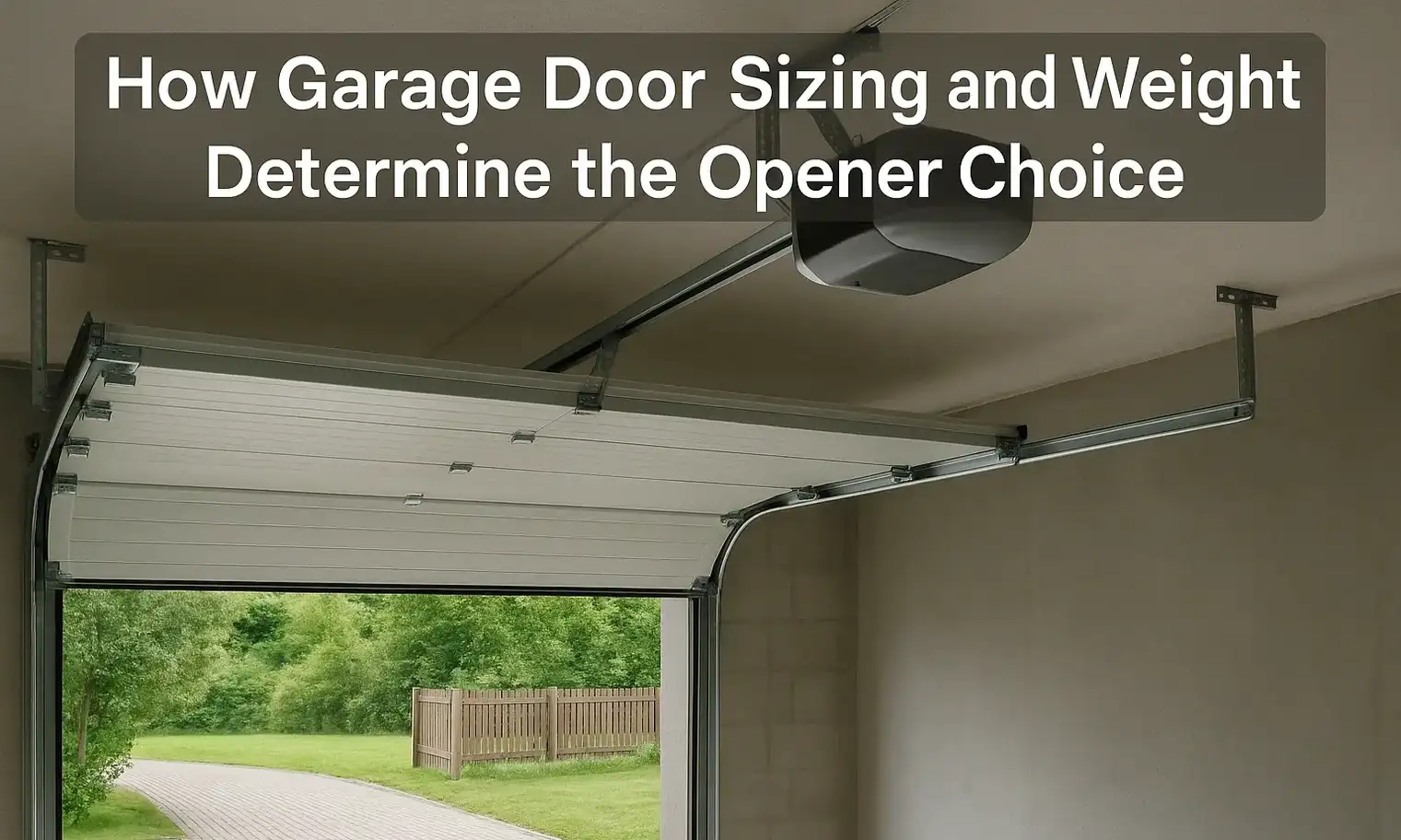 How Garage Door Sizing and Weight Determine the Opener Choice