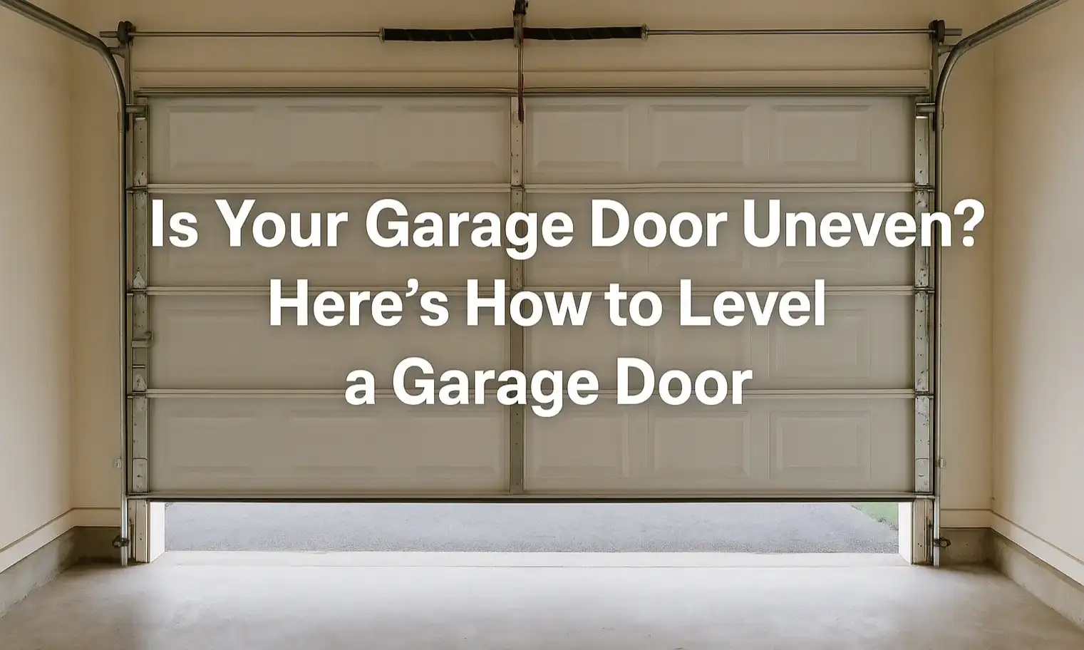 Is Your Garage Door Uneven? Here’s How to Level a Garage Door