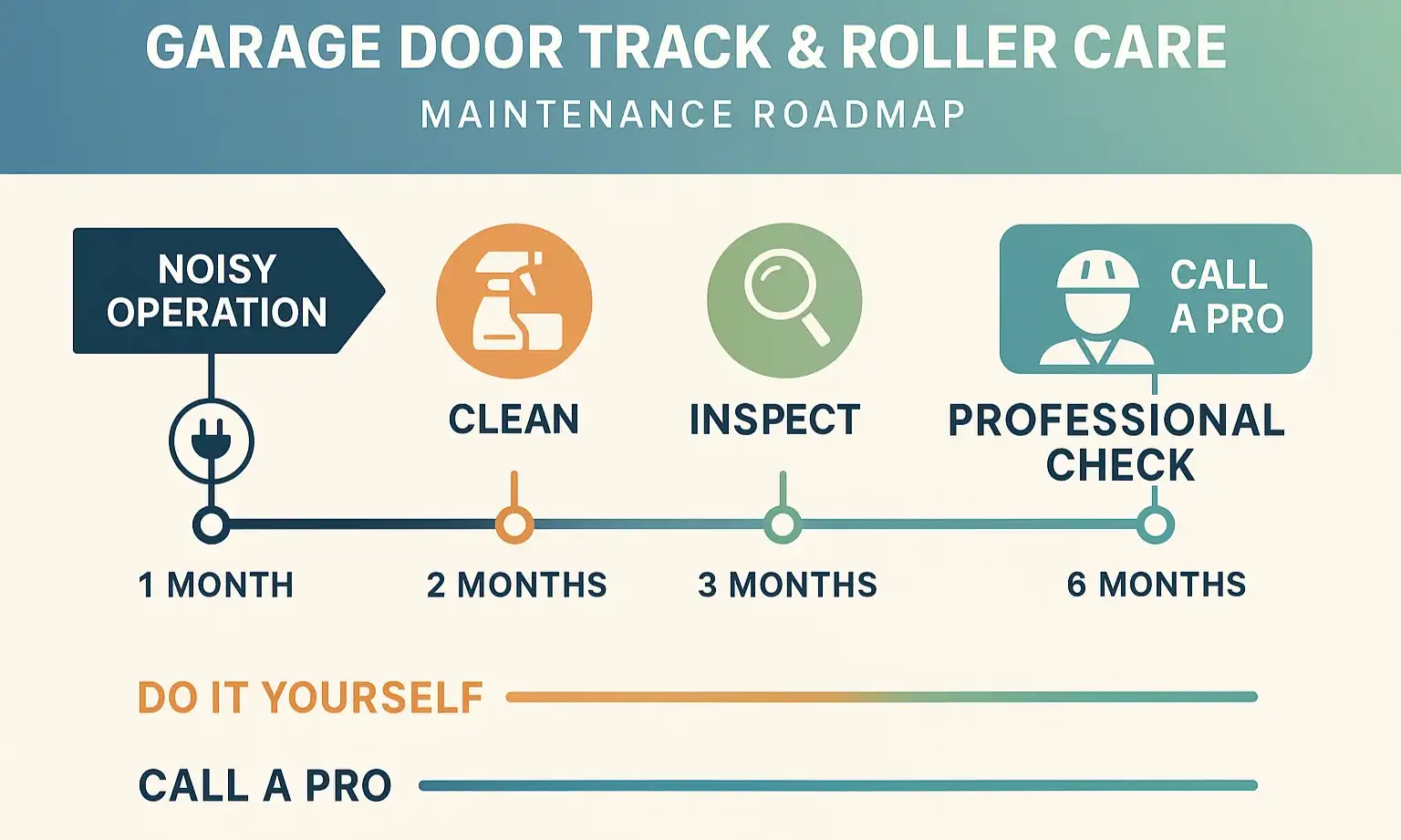 Your 6-Month Garage Door Maintenance Roadmap: Prevent Rust, Avoid Costly Repairs, and Know When to Call a Professional