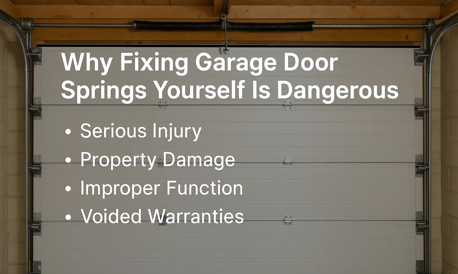 Why Fixing Garage Door Springs Yourself Is Dangerous