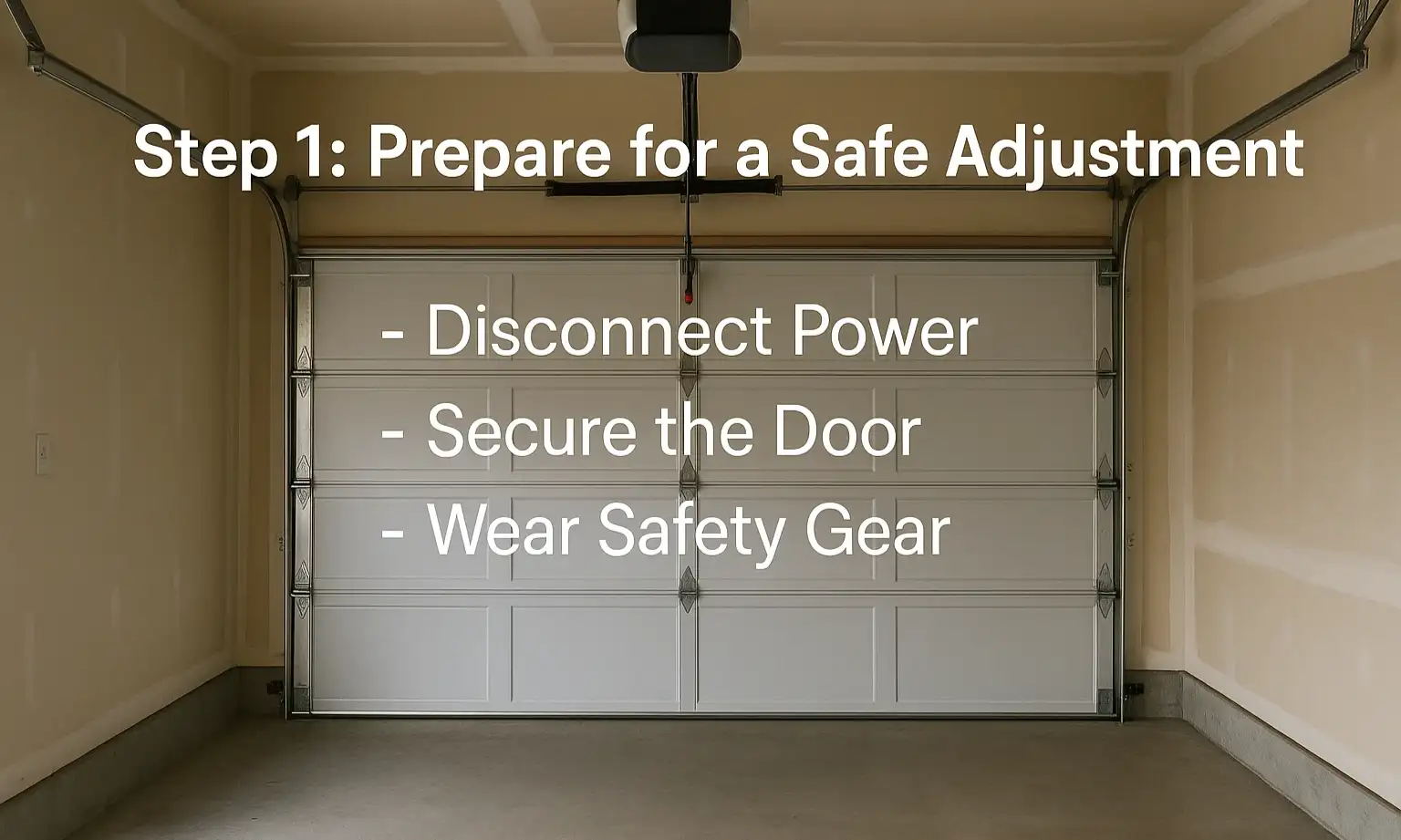 Prepare for a Safe Adjustment