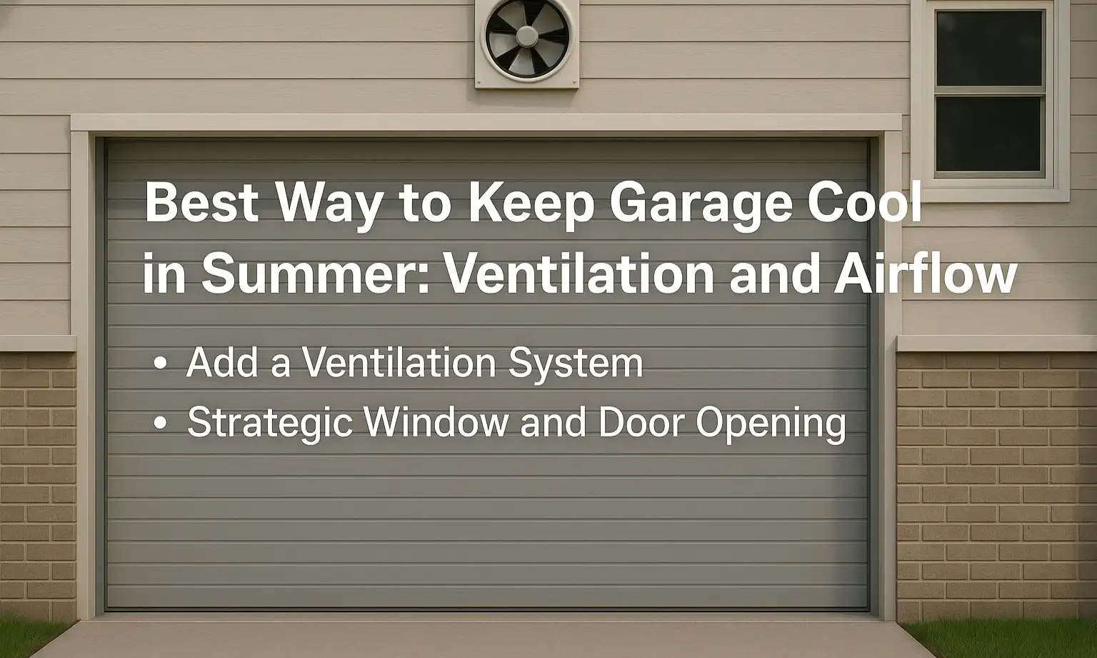 Best Way to Keep Garage Cool in Summer