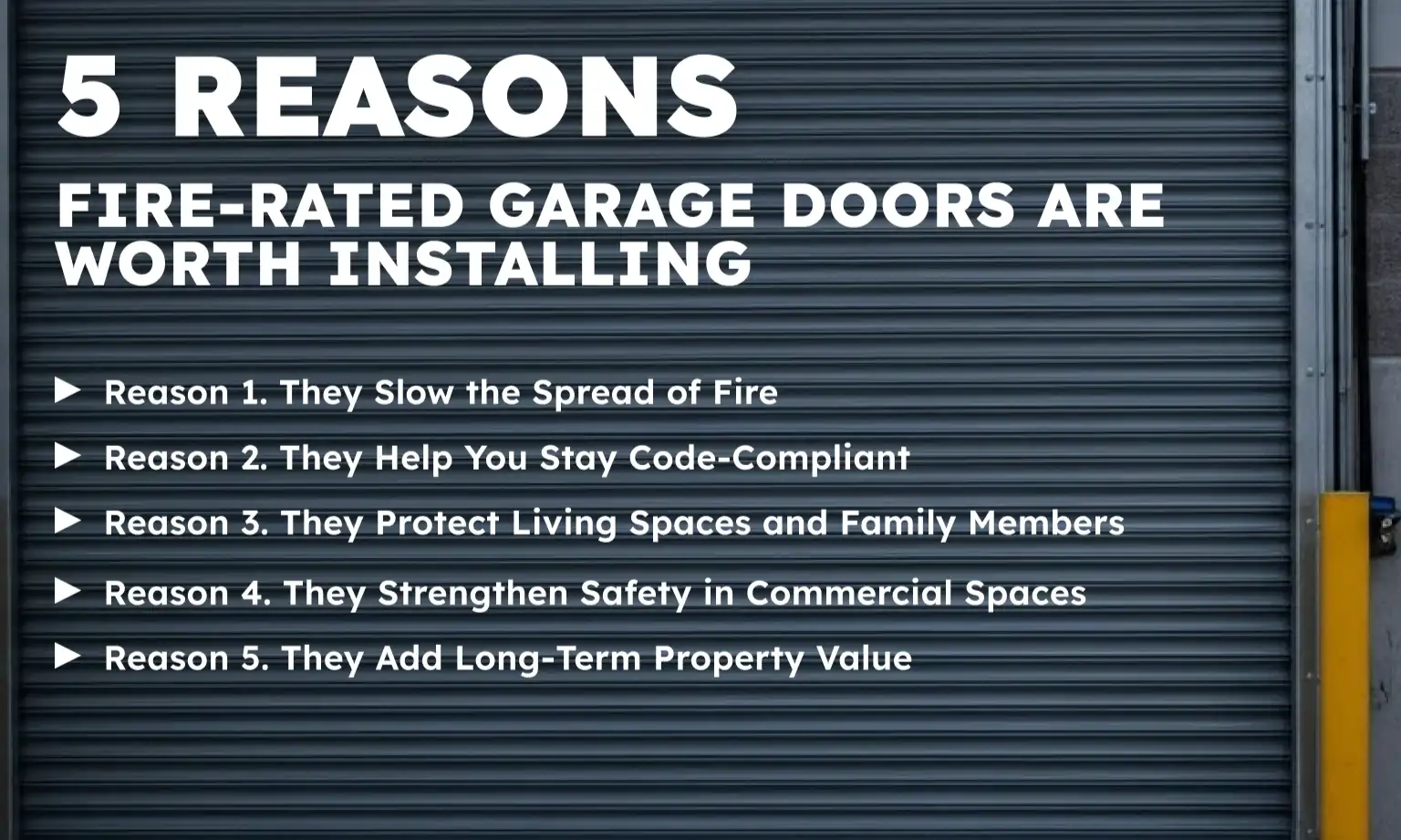 5 Reasons Fire-Rated Garage Doors Are Worth Installing