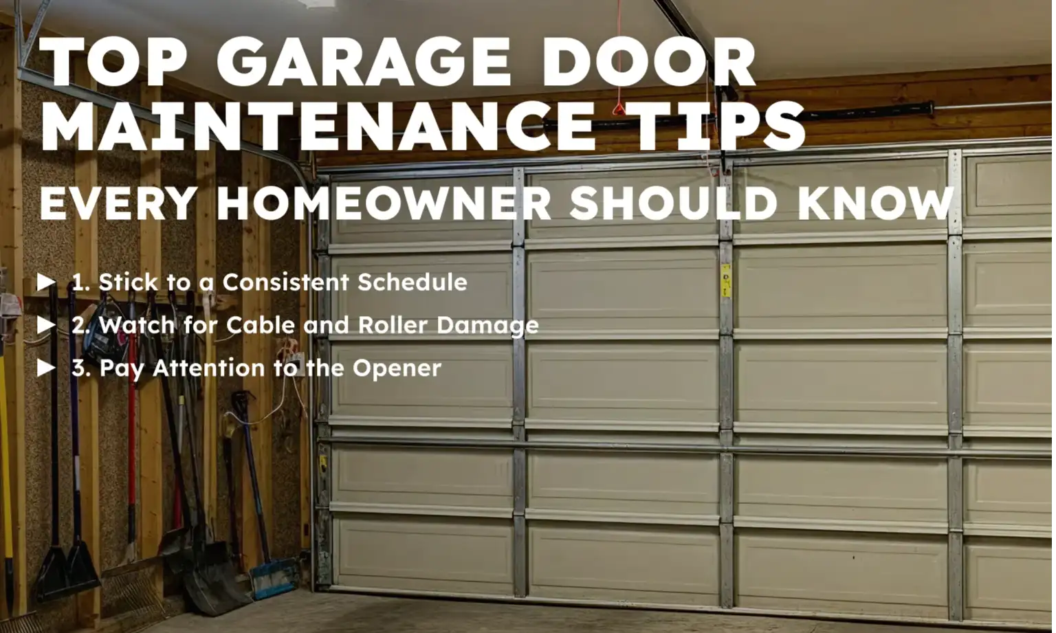 Top Garage Door Maintenance Tips Every Homeowner Should Know