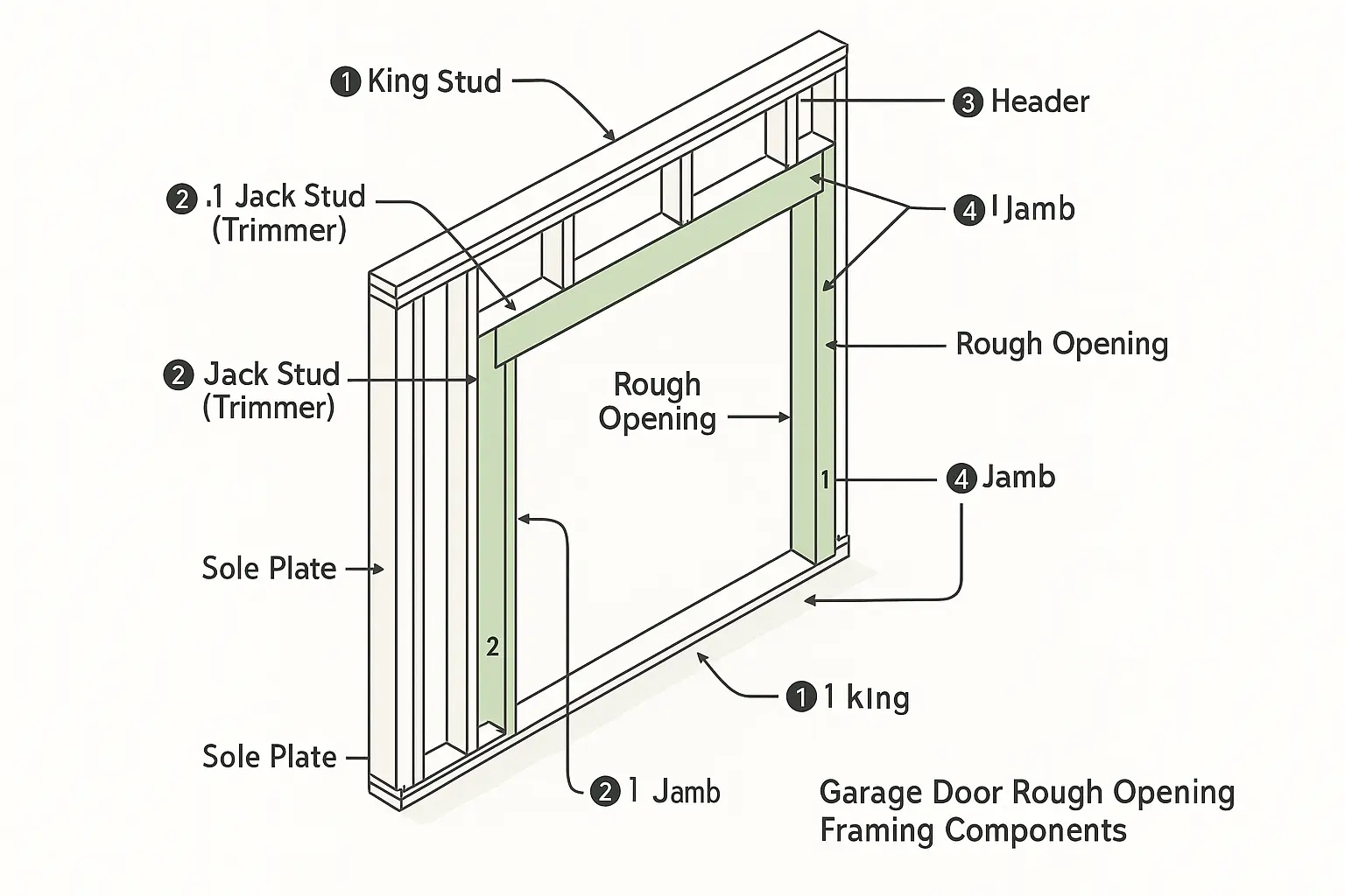 Visual metaphor linking stud types to their structural roles