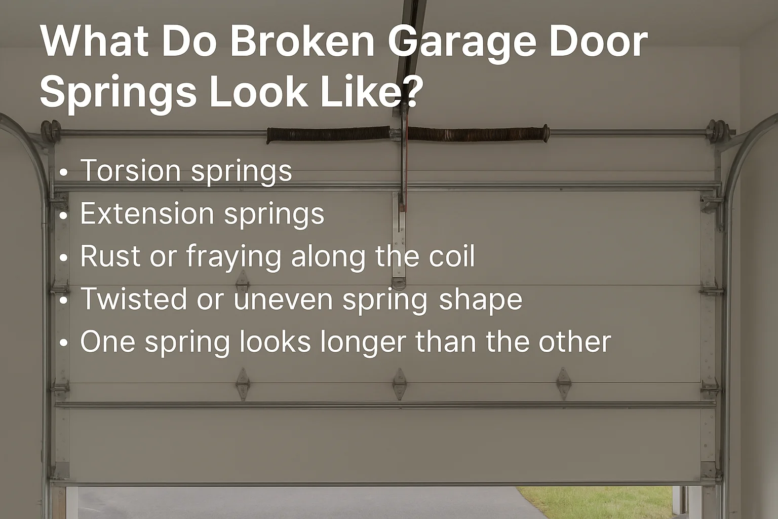 What Do Broken Garage Door Springs Look Like