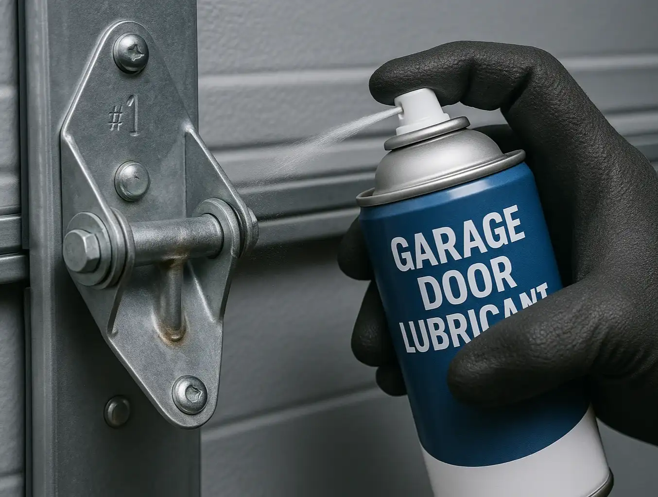 garage door hinge maintenance photo