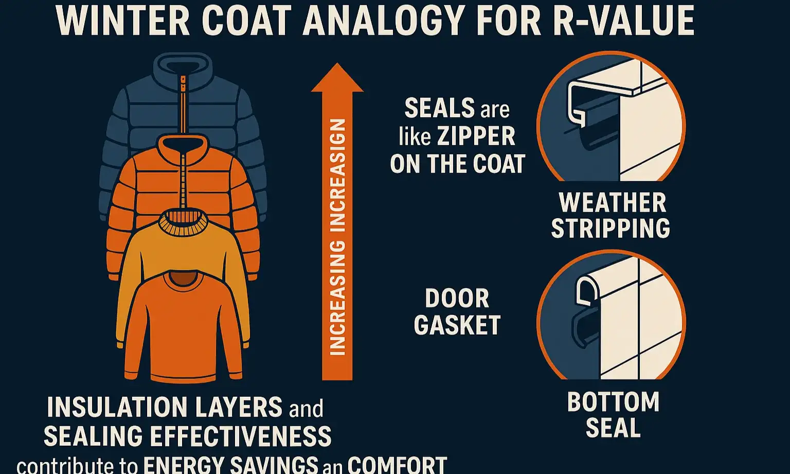 R-value and seals: choose doors for comfort and efficiency